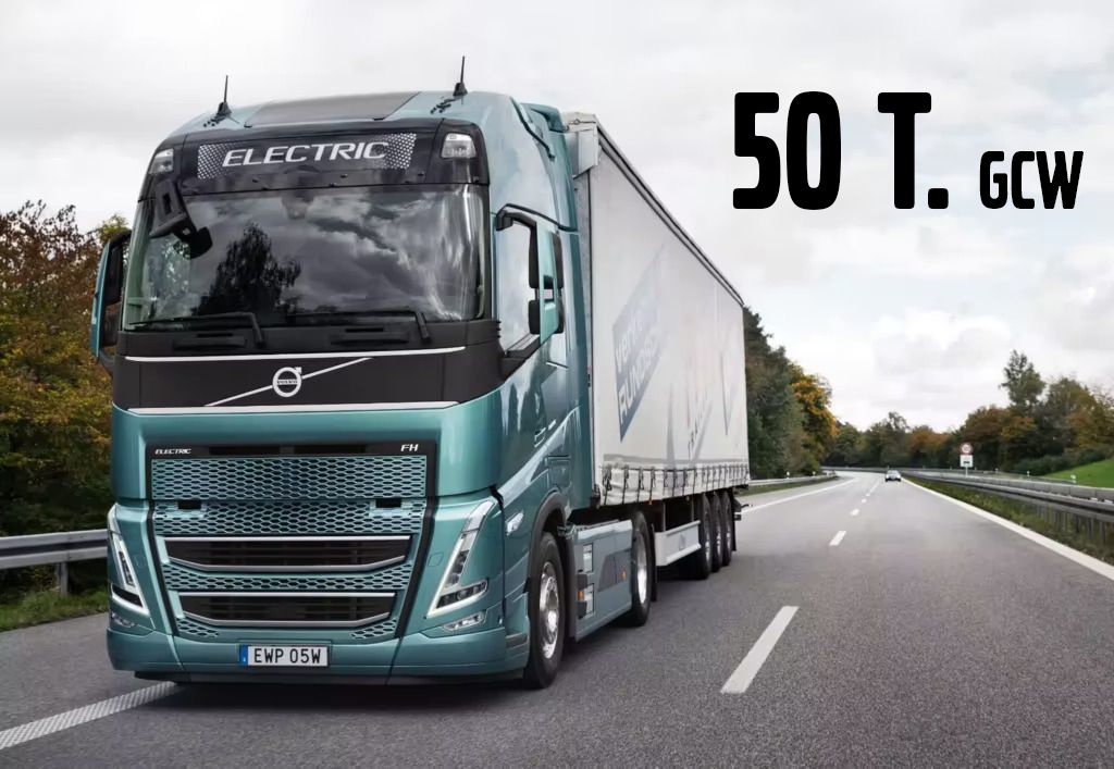 Volvo FH, FM en FMX Electric nu leverbaar met GCW van 50 ton