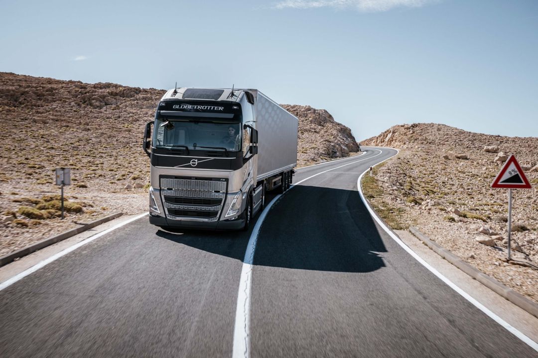 The Volvo FH with I-See remembers your routes to save fuel.