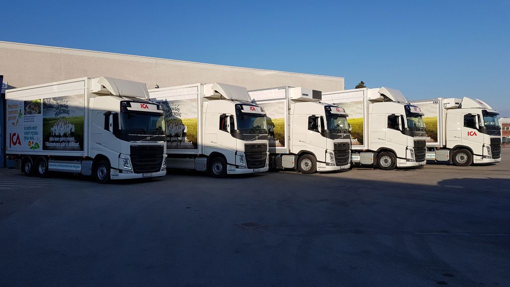Volvo Trucks gaat samenwerken met de grootste Zweedse supermarktketen om de impact van het goederentransport op het klimaat te verminderen