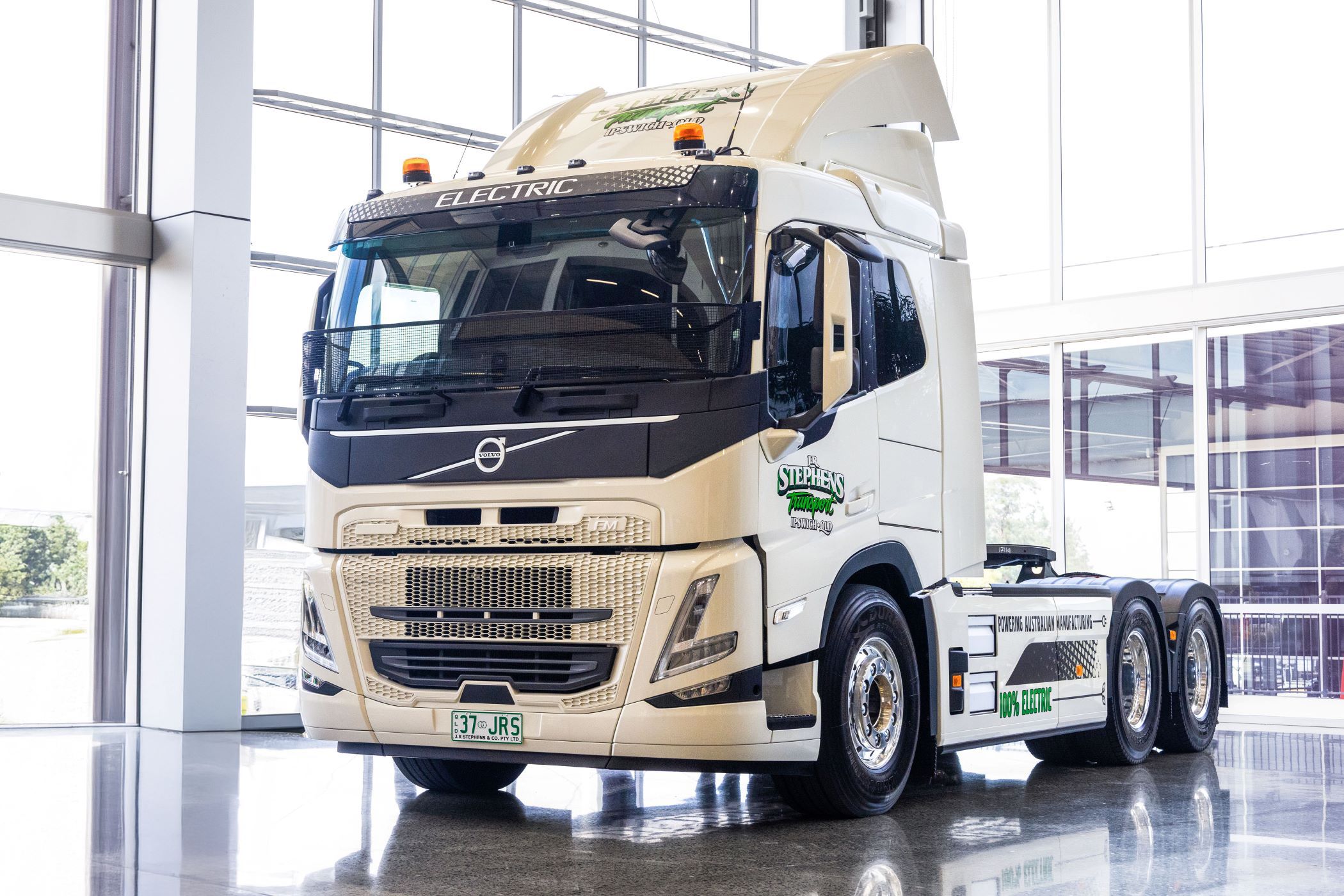 Electric truck delivery