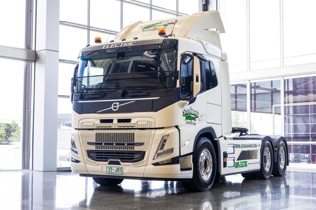 Electric truck delivery
