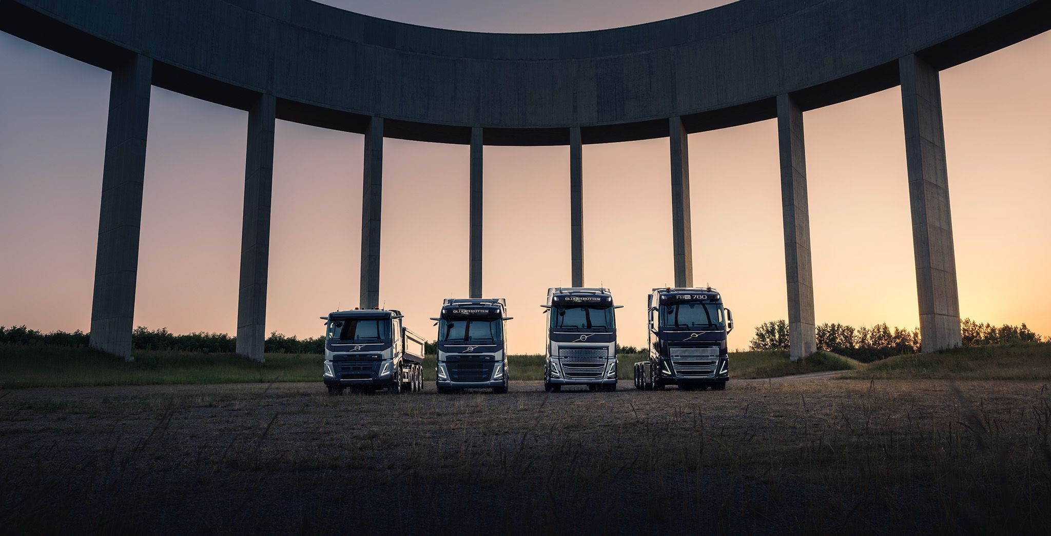 Volvo Trucks 全新重型系列卡車的主頁橫幅