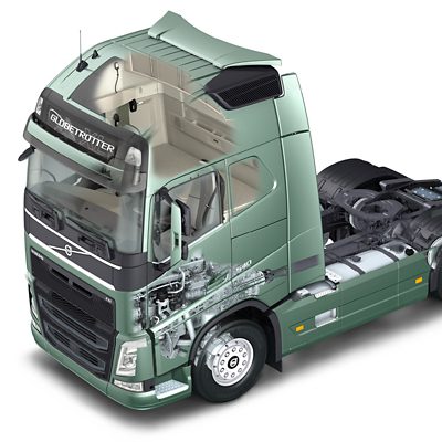 Volvo Trucks energiaelnyelő fülke
