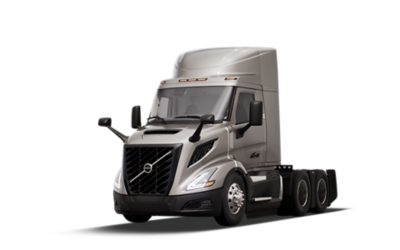 Front-side view of a Volvo VNR