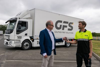 Remise des clés du Volvo FL électrique à GFS, Volvo Truck Center Cesson-Sévigné, le 23 juin 2021, Photo © Jean-Marie LIOT - www.jmliot.com