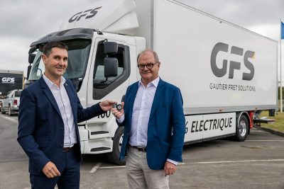 Remise des clés du Volvo FL électrique à GFS, Volvo Truck Center Cesson-Sévigné, le 23 juin 2021, Photo © Jean-Marie LIOT - www.jmliot.com