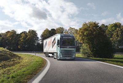 The electric driveline is very efficient, making the all-electric truck a very powerful tool for reducing CO2 emissions.