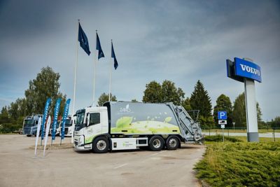  Volvo FM Electric jäätmeveok. Pilt: U. Brālēns