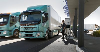 Volvo FL Electric at charging station