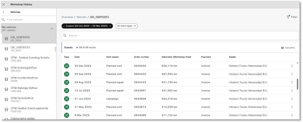 Verktyget Verkstadshistorik